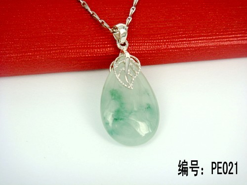 供应批发925银翡翠吊坠